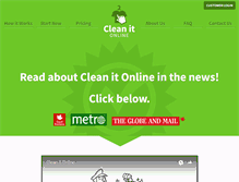 Tablet Screenshot of cleanitonline.com